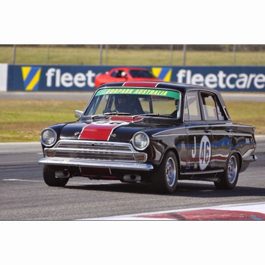 local Historic Touring Car racer & Old School Ford tragic Brenden Fickling.