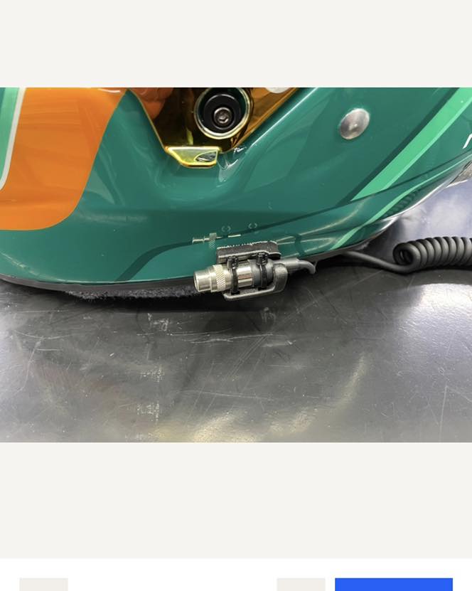 RADIO CONNECTOR HOLDER FOR HELMETS